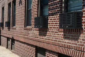 window ac cover on wall