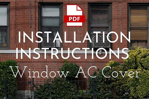 how to install ac cover window