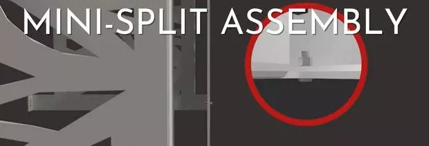 Split ac assembly